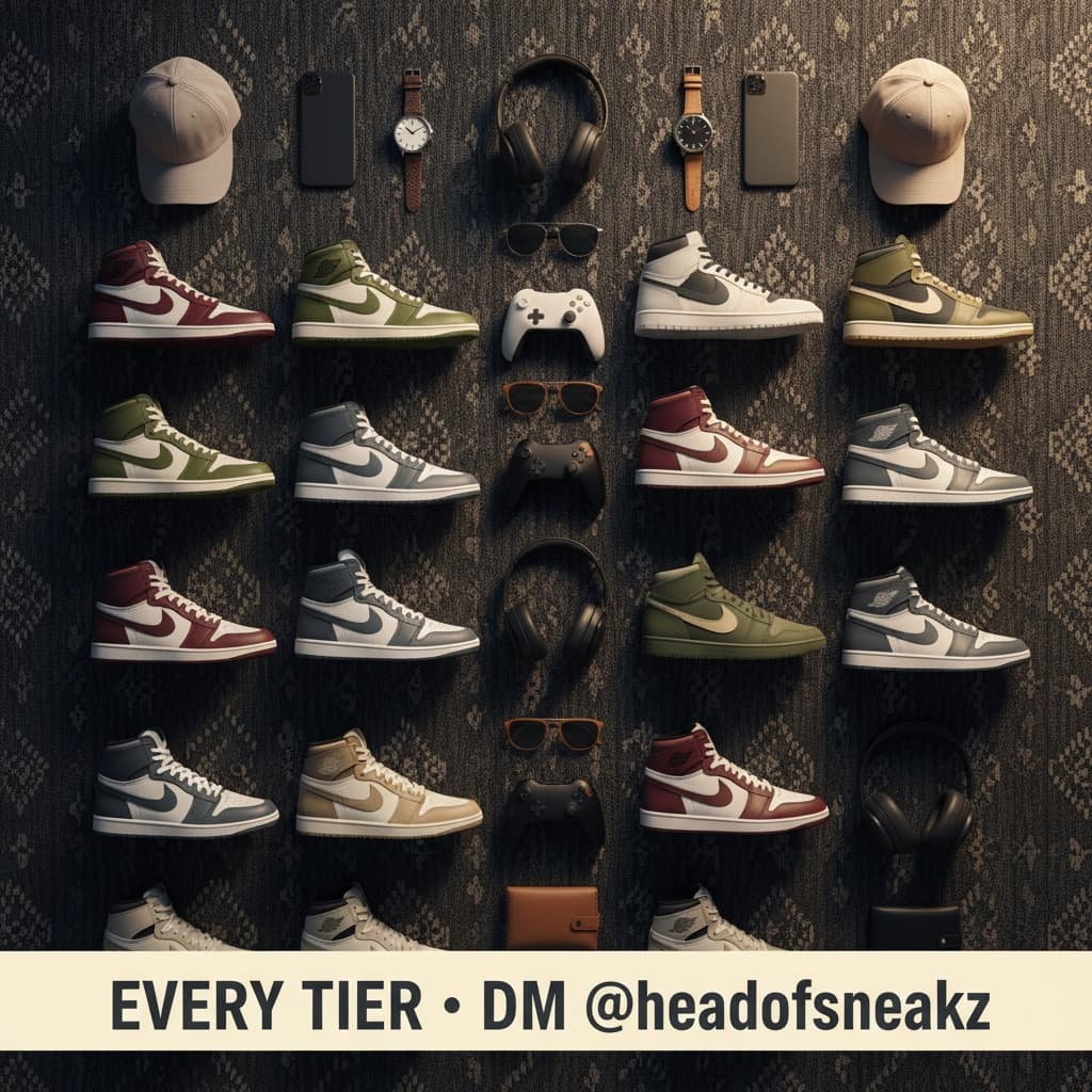 The Head Every Tier sneaker collection grid