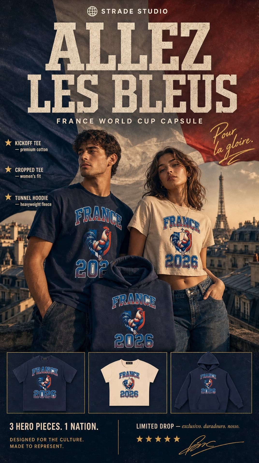 Strade Studio France World Cup capsule poster